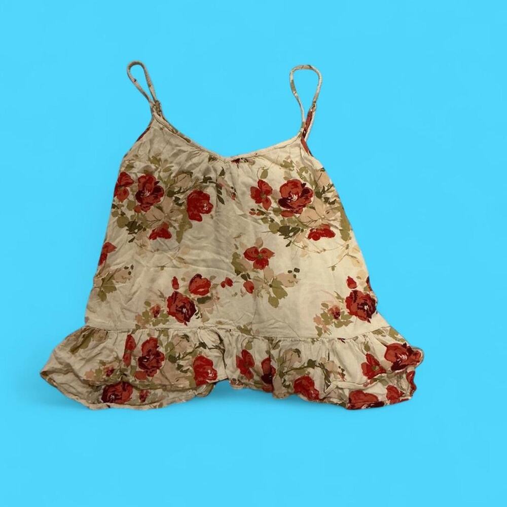 Volcom floral babydoll cami top